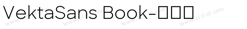 VektaSans Book字体转换